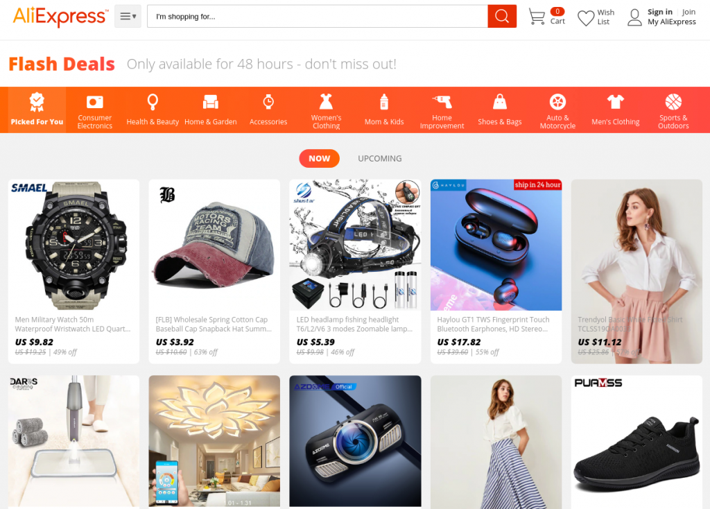 How to work with AliExpress flash deals and deals categories? AutoDS