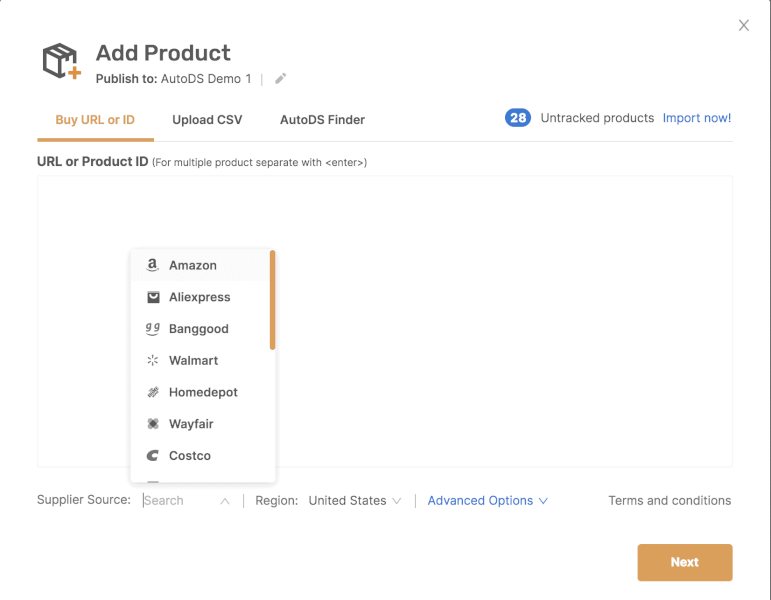 Product Listing