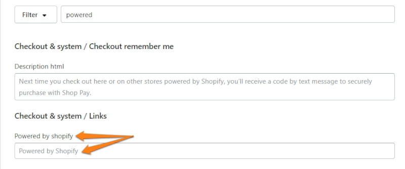 powered by shopify text editor