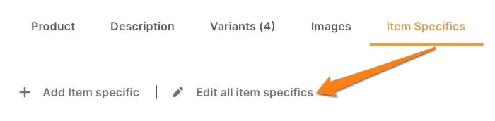bulk edit item specifics ebay