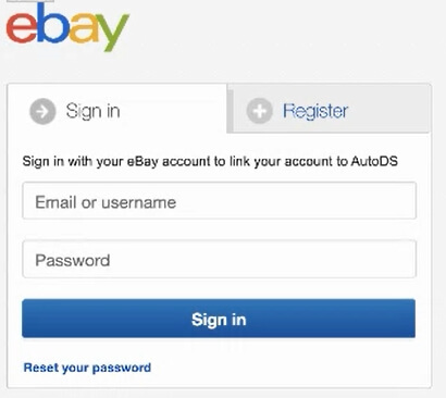 ebay sign in