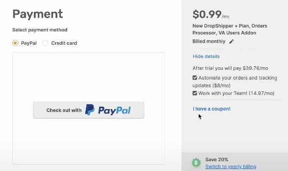 autods plan payment setup ebay account