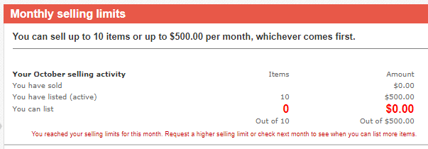 ebay full limits