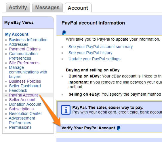 paypal verified account