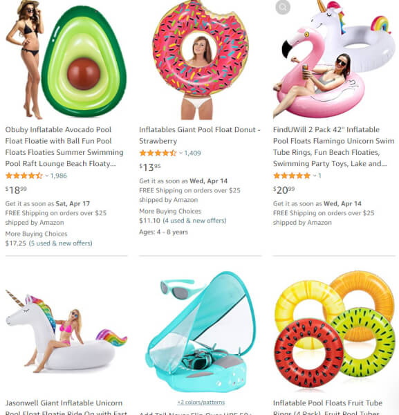 Inflatable Pool Floaties Products To Sell