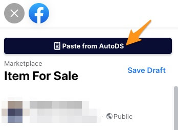 paste from autods extension facebook marketplace