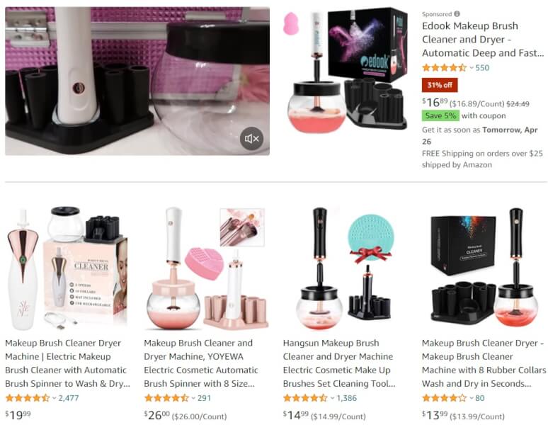 Electric Makeup Brush Cleaners dropshipping stores