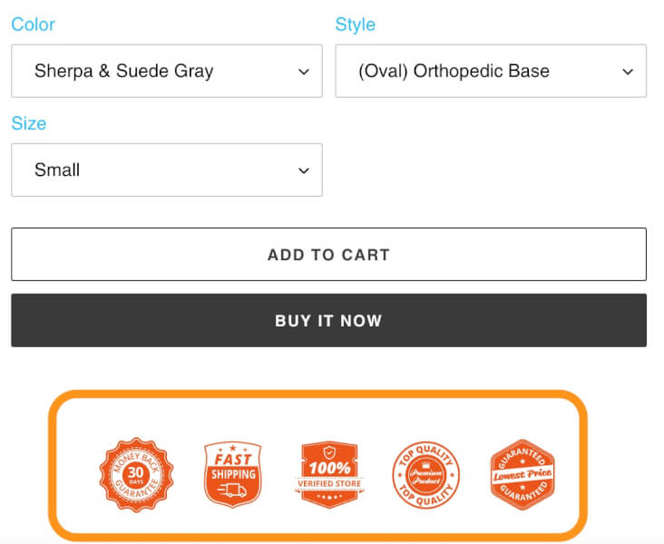 如何为 Shopify 店铺添加免费的信任徽章