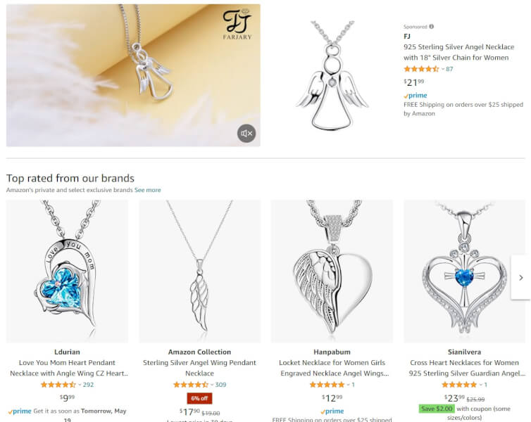 Angel Wing Necklace dropshippers