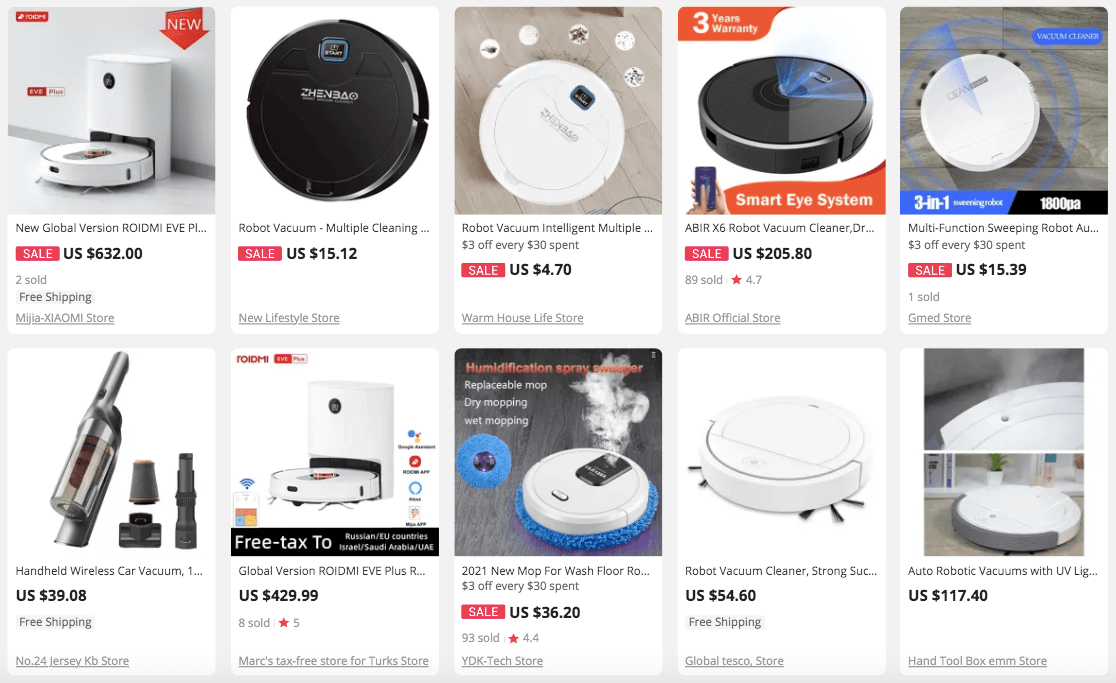 Hot Selling Shopping Robot Vacuum Cleaners