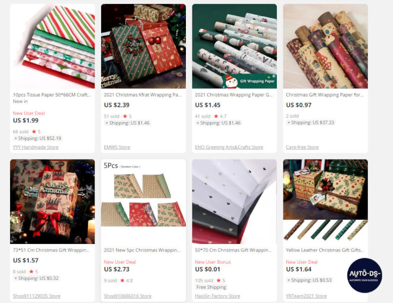 Dropshipping Christmas Gift Wrapping Paper