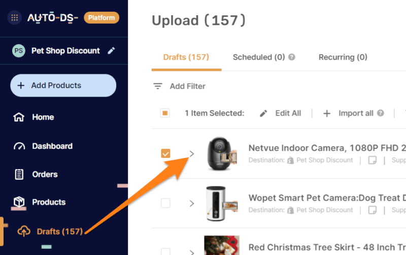 optimize dropshipping items