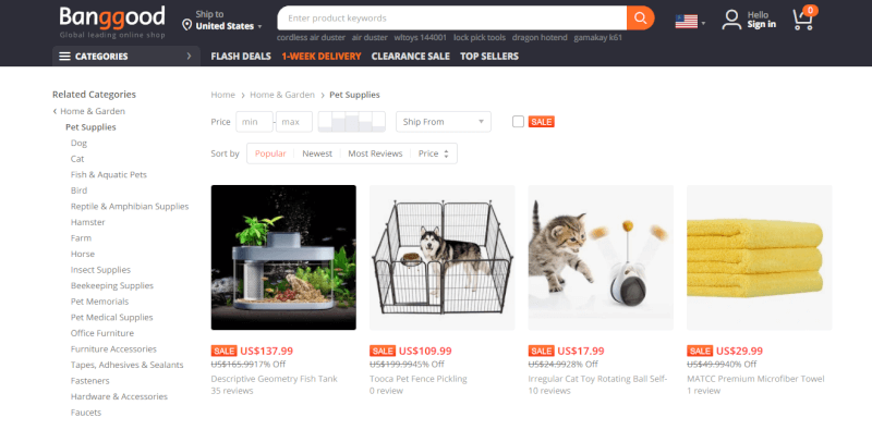 Professional Dropshipping Store PET SUPPLIES eCommerce Website Business