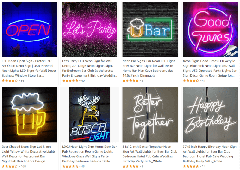 led Neon Bar Signs