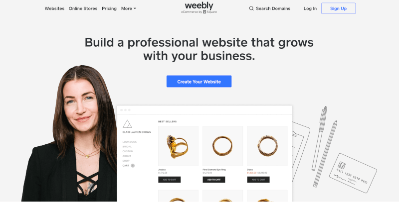 Weebly dropshipping website builder