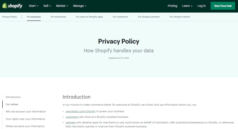 What To Include In Your Shopify Store Privacy Policy