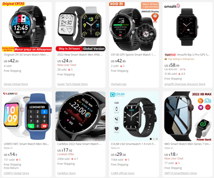 Black Friday Dropshipping Water Resistant Smartwatch
