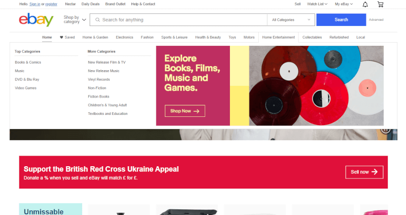 eBay UK gift dropshipping supplier