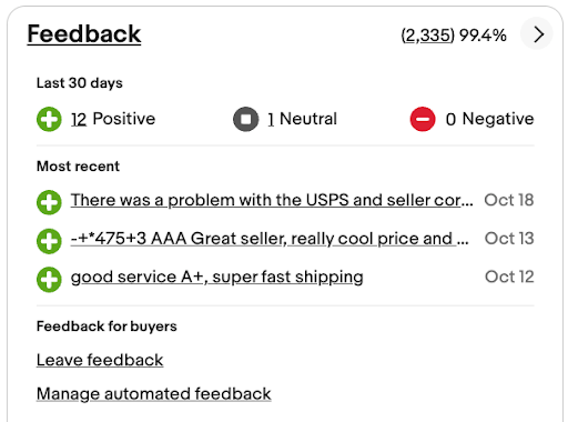 ebay feedback seller hub