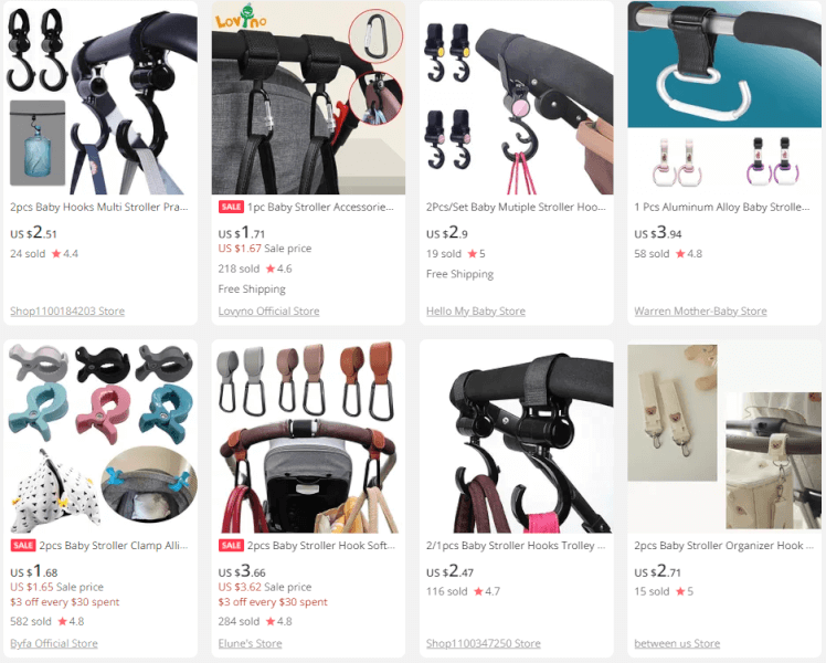 Baby Stroller Hooks baby products dropshipping