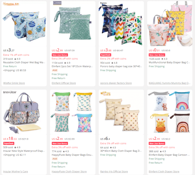 Waterproof Diaper Bag baby products dropshipping