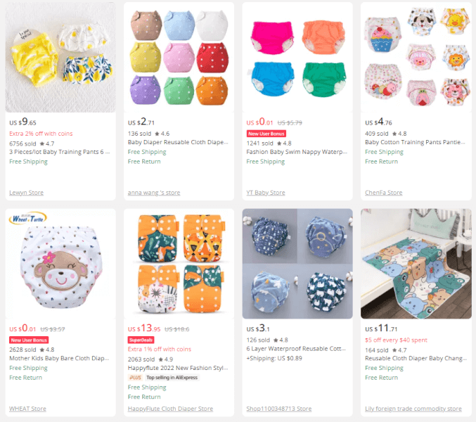 Reusable Cloth Diapers baby products dropshipping