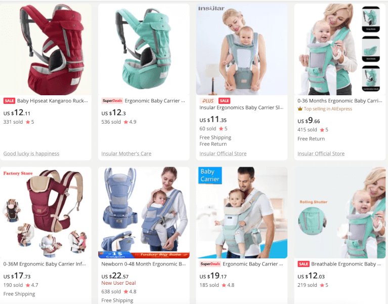 Ergonomic Baby Carrier best selling baby dropshipping products