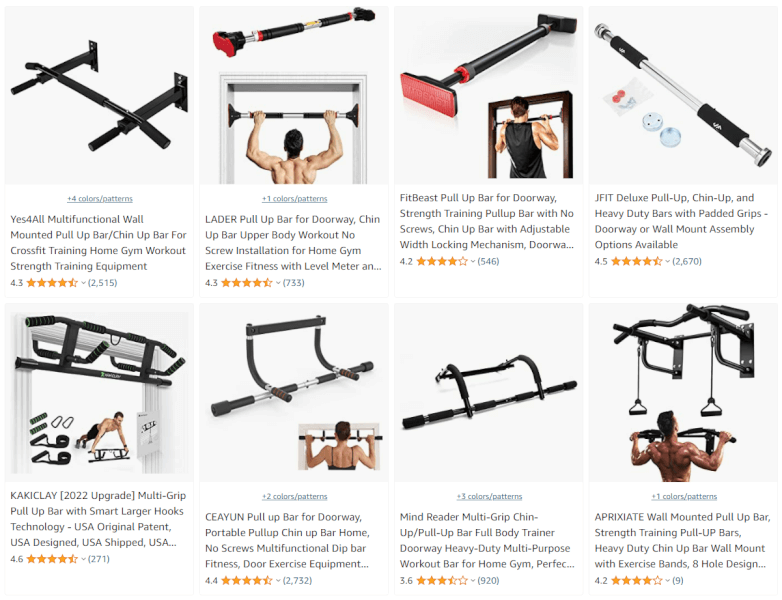 Chin Up Bar Dropshipping Fitness Products