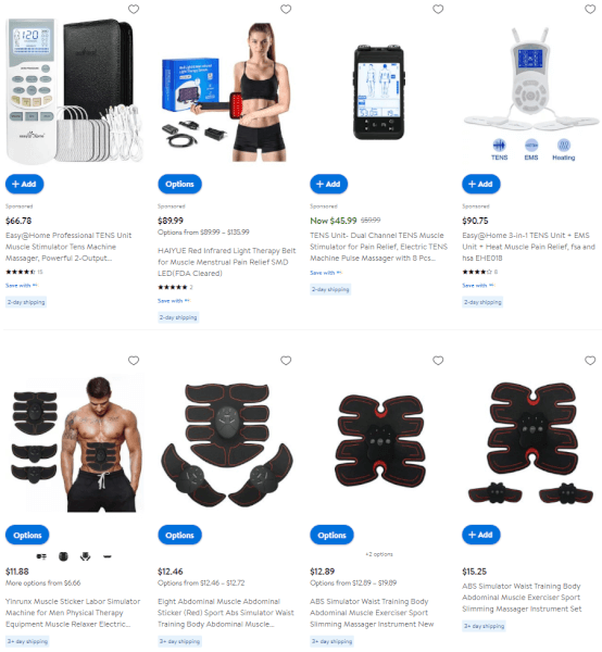 Electric Muscle Simulator Trending Fitness Products 2023