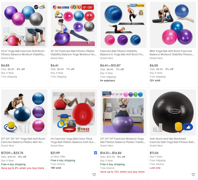Yoga Ball Fitness Products To Sell