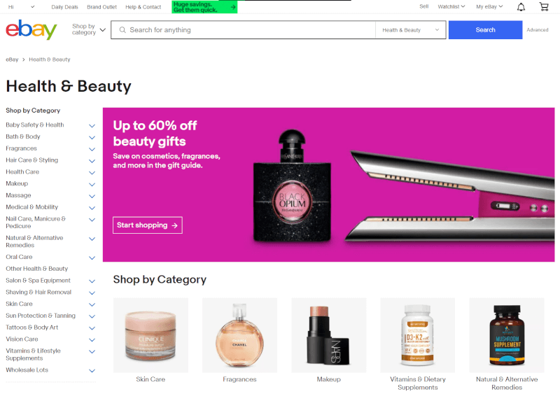 eBay beauty products dropshipping supplier
