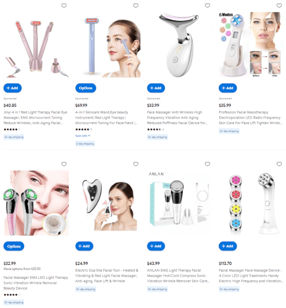 Facial Light Massager Dropshipping Beauty Products