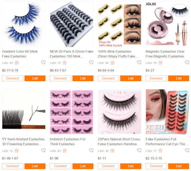 Fake Eyelashes Dropshipping Beauty Products