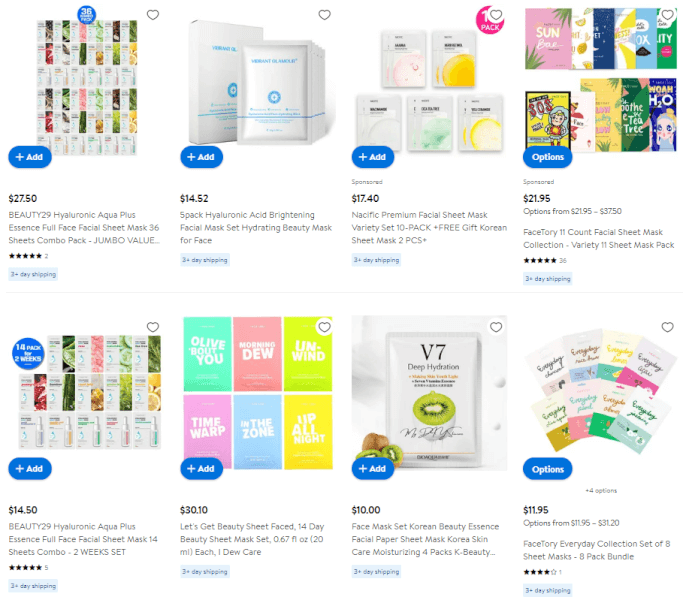 Hydrating Face Mask Set Dropshipping Beauty Products