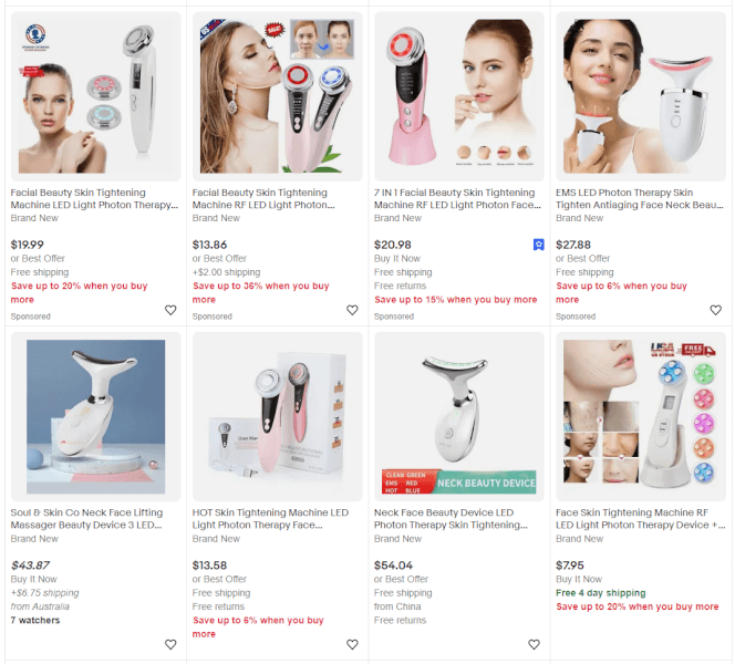 LED Photon Skin Tightening Device Dropshipping Beauty Products