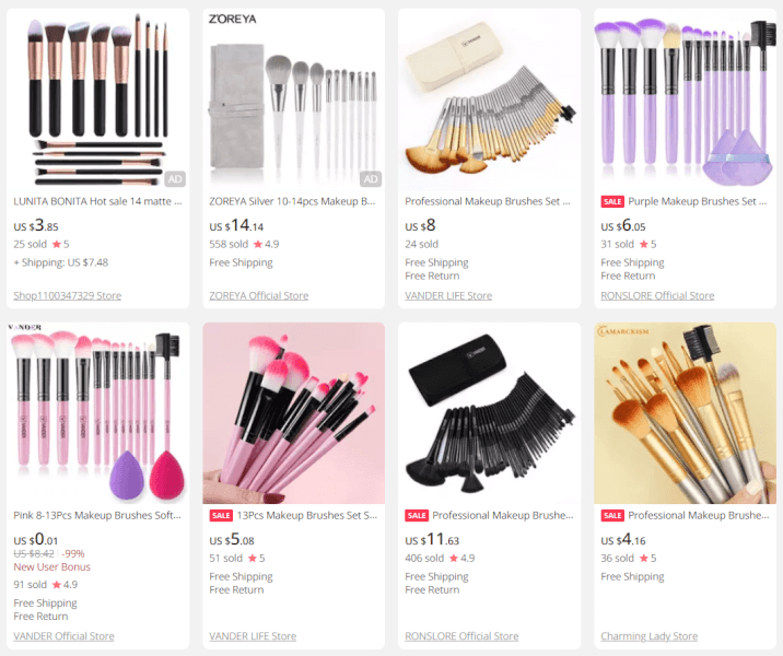 Makeup Brushes Set Dropshipping Beauty Products