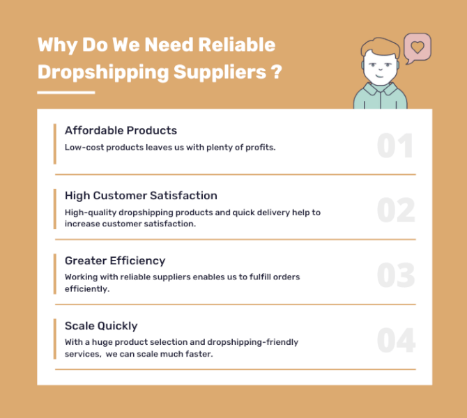benefits of working with reliable dropshipping suppliers