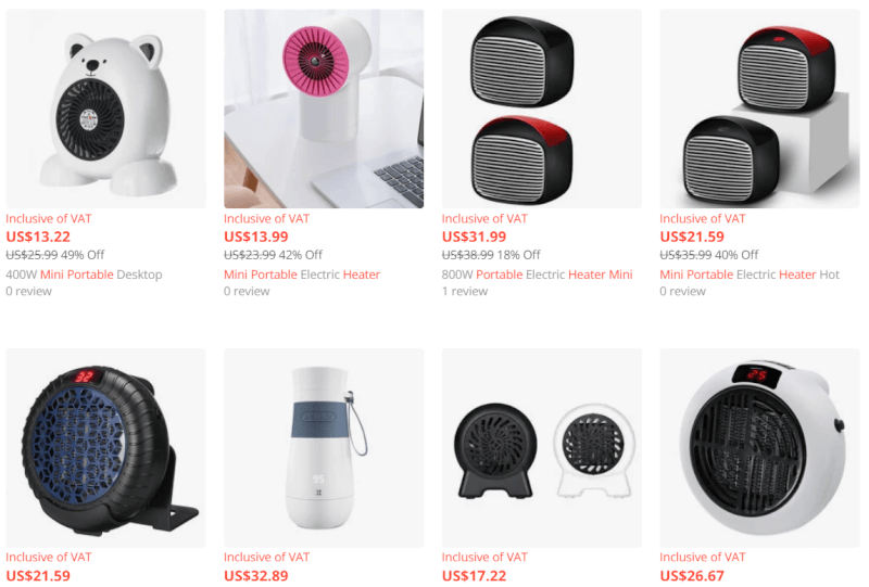 Mini portable heater WooCommerce dropshipping best-seller
