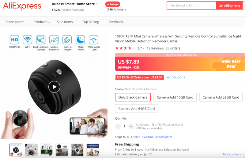 1080P WiFi Magnetic Camera Supplier's Website