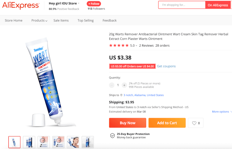 Anti-Blemish Skin Cream Supplier's Website