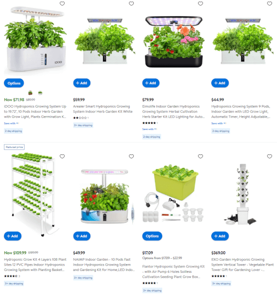 Home And Garden Items Hydroponics Growing System