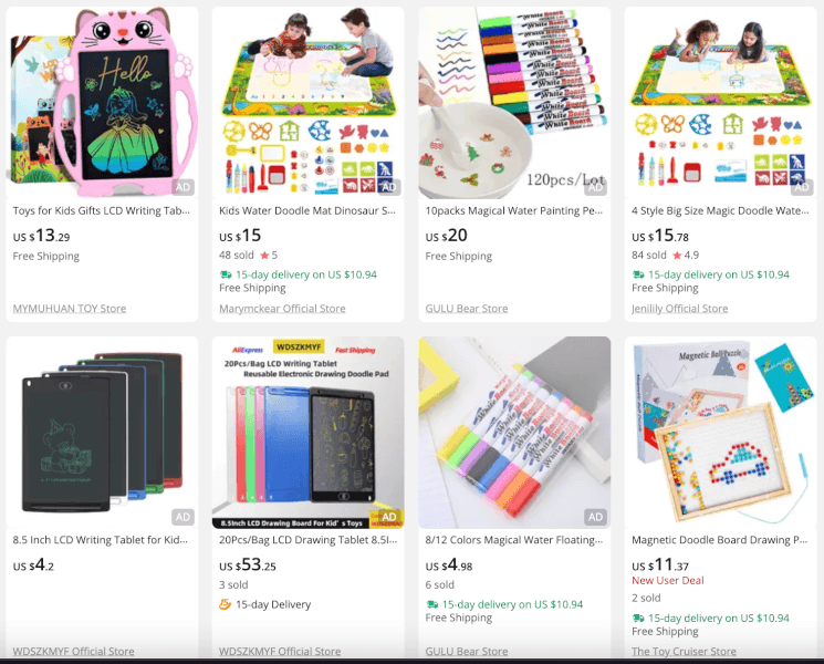 Writing Tablet / Doodle Board dropshipping toys