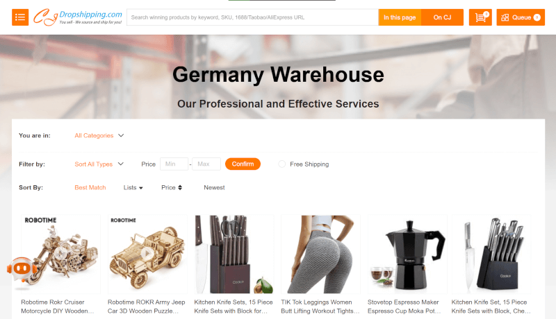 Dropshipping Supplier Germany CJDropshipping