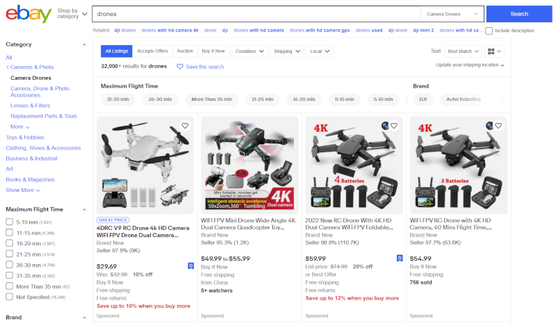 Dropshipping Drones Supplier eBay