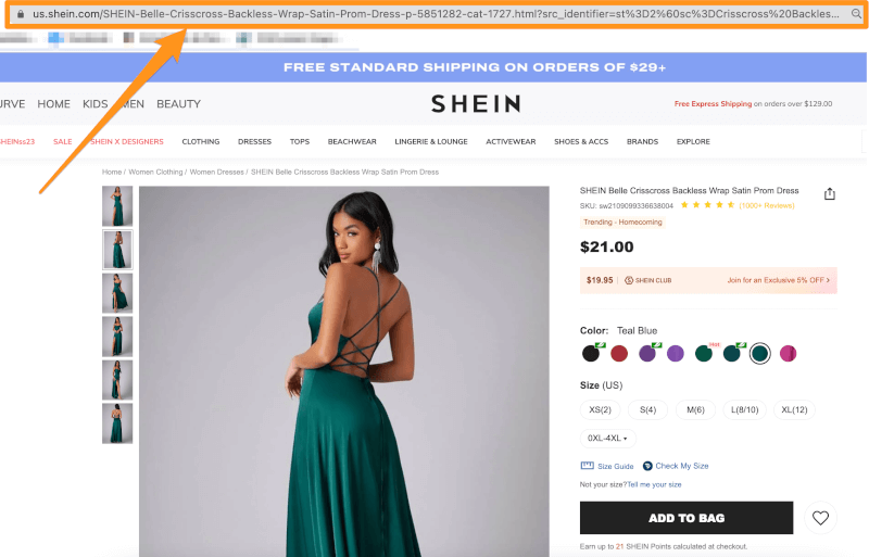 Shein Dropshipping AutoDS Product importer