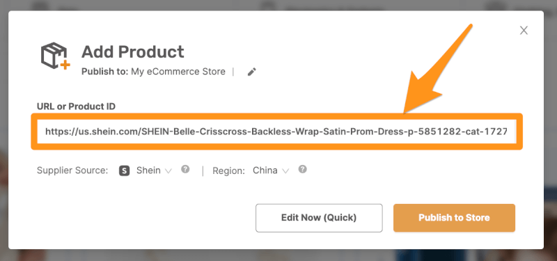 Shein Dropshipping Single Product Importer