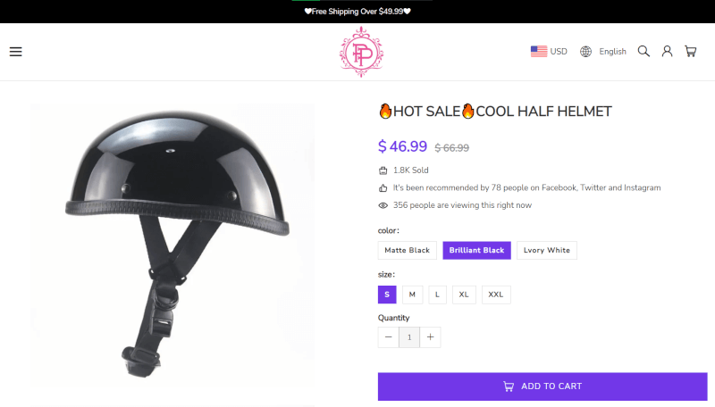 Motorcycle Half Helmet Spring Dropshipping Product