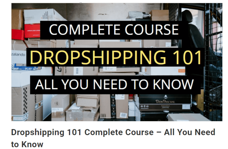 MRR Download: Dropshipping course