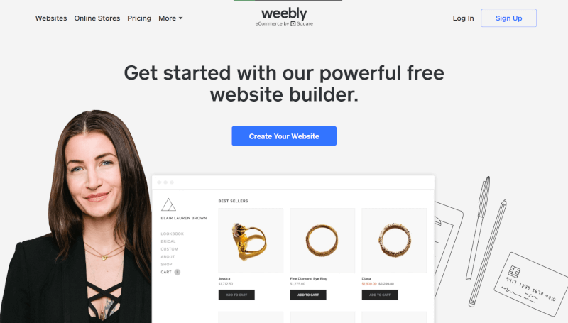 Dropshipping Website Builder Weebly
