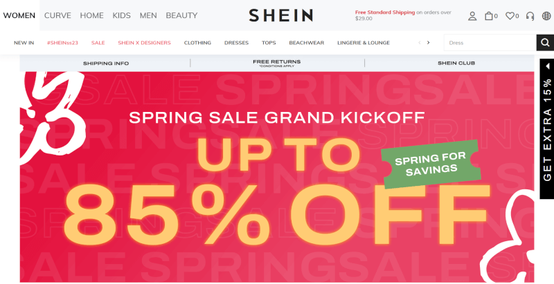 Shopify Dropshipping Retail Supplier Shein